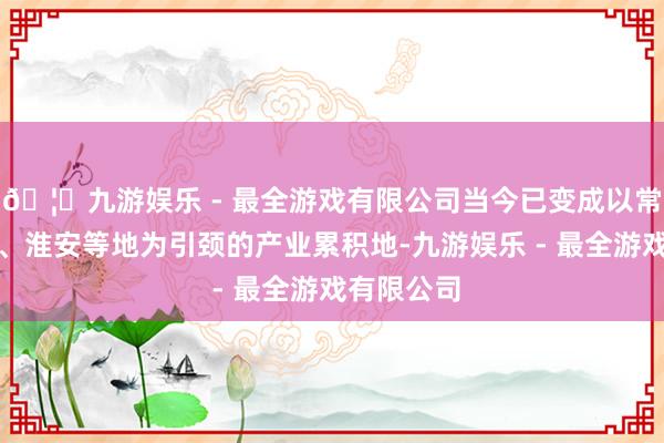 🦄九游娱乐 - 最全游戏有限公司当今已变成以常州、盐城、淮安等地为引颈的产业累积地-九游娱乐 - 最全游戏有限公司