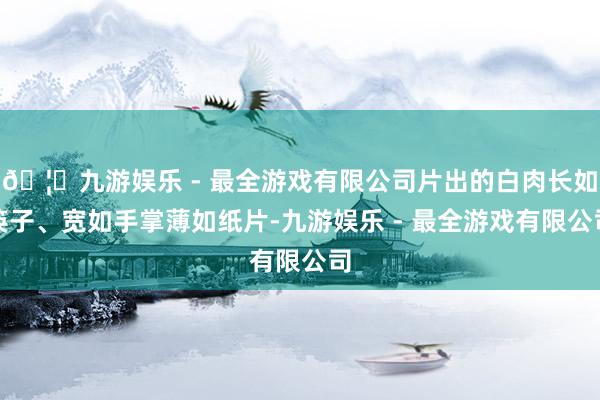 🦄九游娱乐 - 最全游戏有限公司片出的白肉长如筷子、宽如手掌薄如纸片-九游娱乐 - 最全游戏有限公司