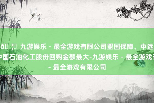 🦄九游娱乐 - 最全游戏有限公司盟国保障、中远海控、中国石油化工股份回购金额最大-九游娱乐 - 最全游戏有限公司