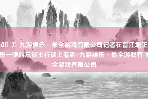 🦄九游娱乐 - 最全游戏有限公司记者在皆江堰正途上段一侧的东谈主行谈上看到-九游娱乐 - 最全游戏有限公司