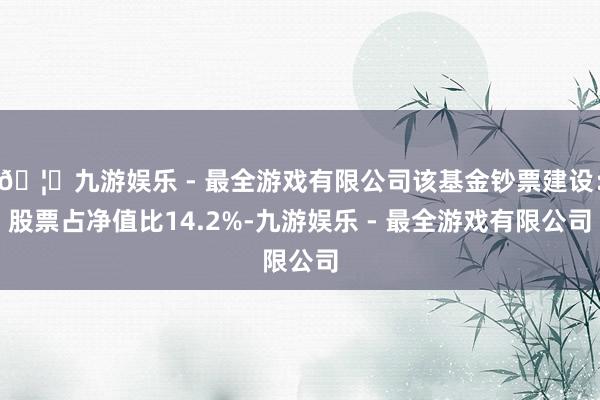 🦄九游娱乐 - 最全游戏有限公司该基金钞票建设：股票占净值比14.2%-九游娱乐 - 最全游戏有限公司