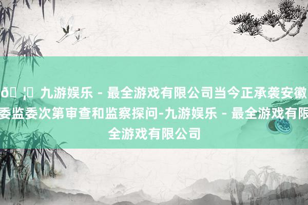 🦄九游娱乐 - 最全游戏有限公司当今正承袭安徽省纪委监委次第审查和监察探问-九游娱乐 - 最全游戏有限公司